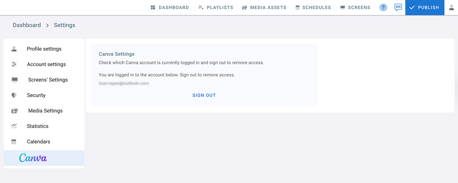 Remove Canva Access