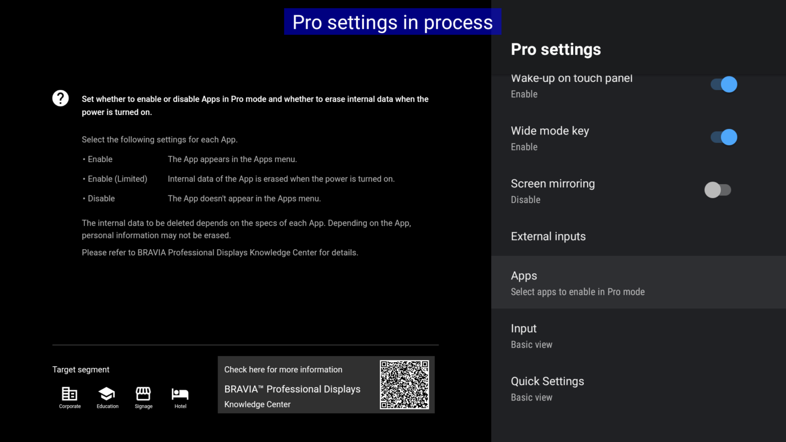 Sony Pro Settings Apps