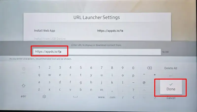 URL Launcher Settings Type