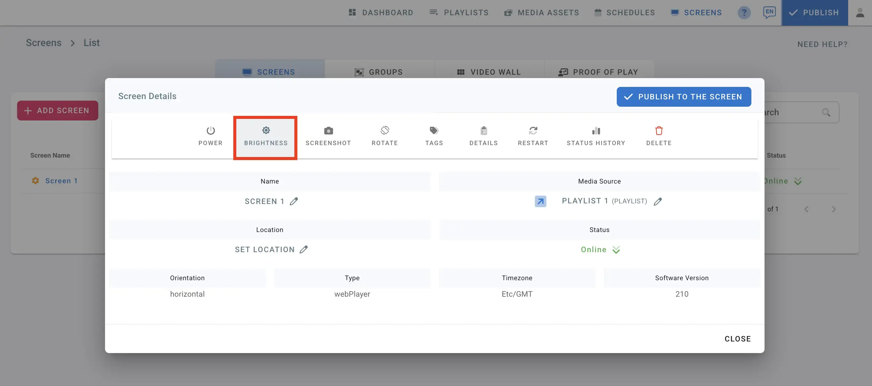 Brightness Management