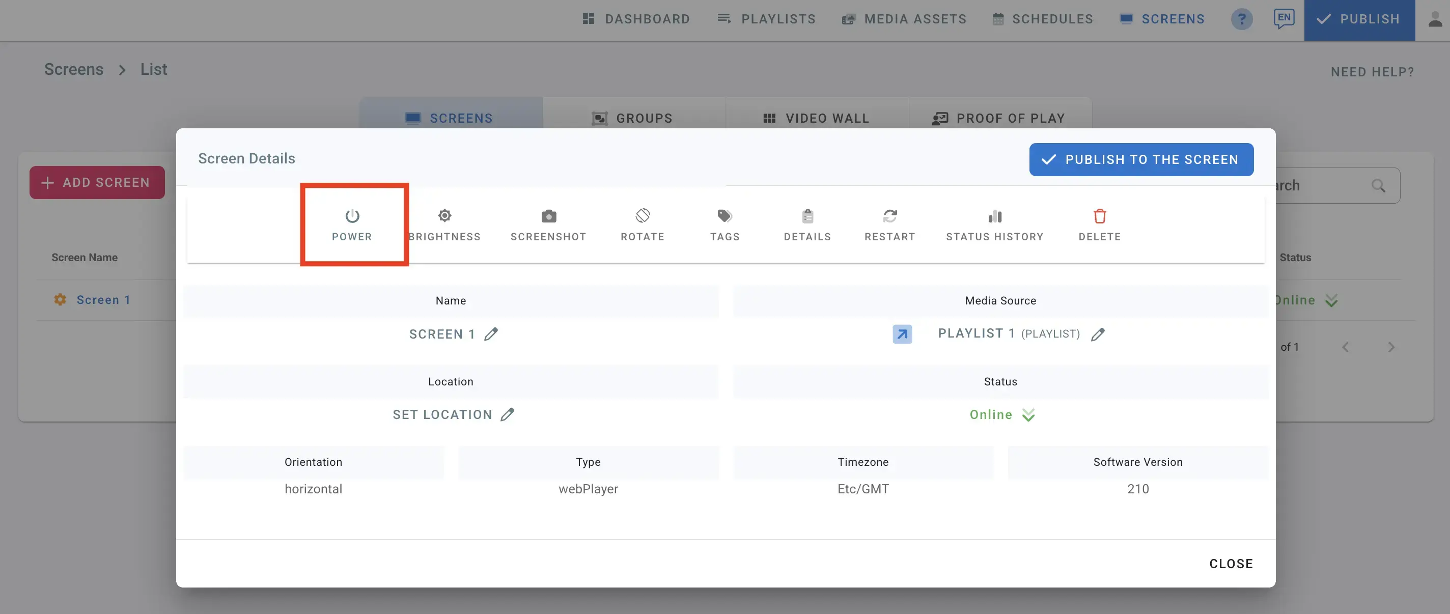 Power Management Settings